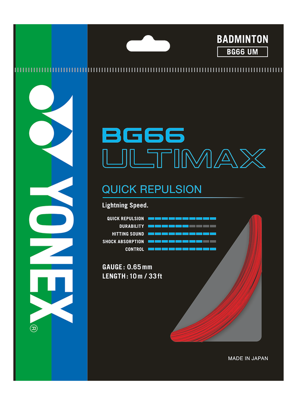 Yonex BG 66 Ultimax Badminton String – Skylar Sun Sports Yonex BG 66 Ultimax Badminton String – Skylar Sun Sports