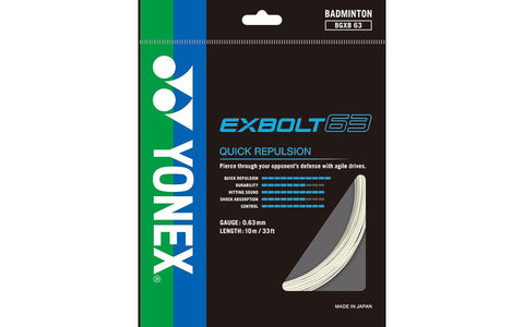 Yonex EXBOLT 63 Badminton String – Skylar Sun Sports