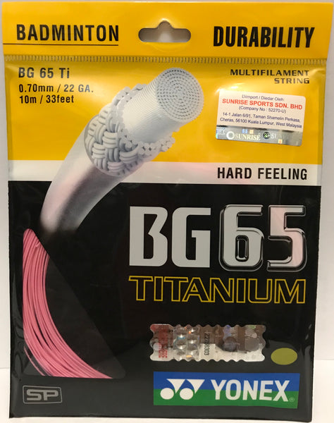 Yonex BG 65 Ti Badminton String - skylarsunsports.com